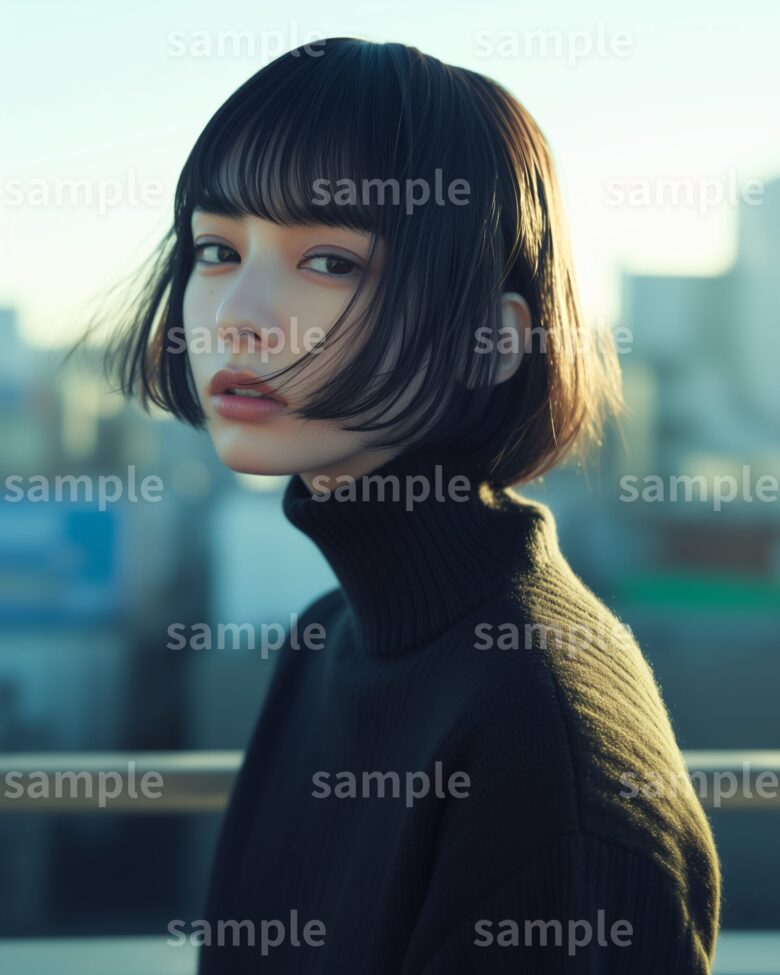 【簡単】メルカリの「着画」を"Midjourney✖️Canva"で楽に作るコツ：ニットの着画