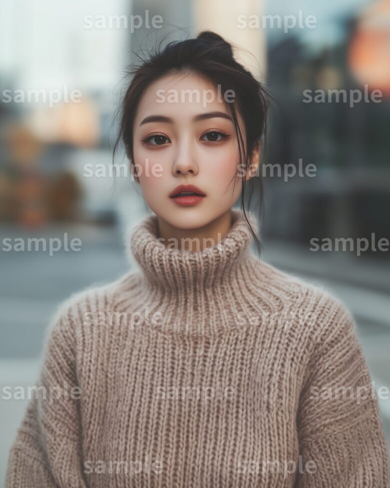 【簡単】メルカリの「着画」を"Midjourney✖️Canva"で楽に作るコツ：ニットの着画