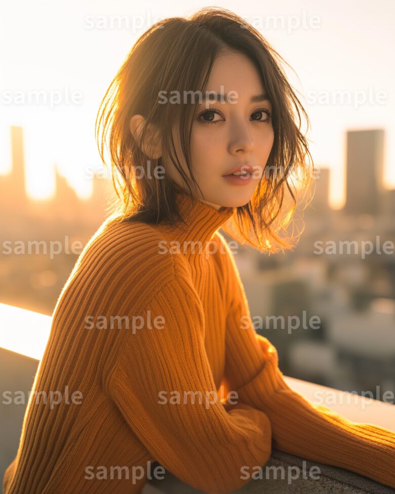 【簡単】メルカリの「着画」を"Midjourney✖️Canva"で楽に作るコツ：ニットの着画